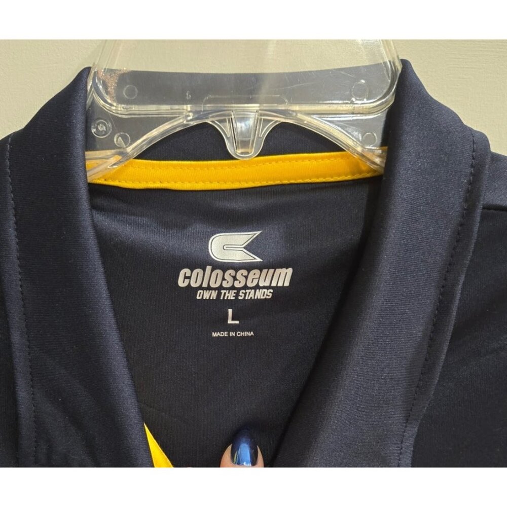 Michigan Wolverines Maize & Blue Polo Shirt Men's Large Colosseum Athletic - Picture 3 of 6